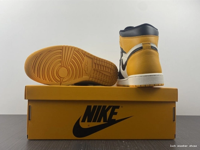 Cheap LUCY Jordan 555088-711 OG Toe Yellow High 1 Air 0630